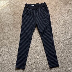 Chic Black Pinstripe Trousers